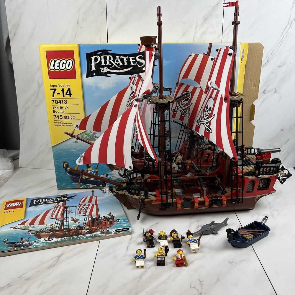 LEGO 70413 Pirates The Brick Bounty Ship - 100% Complete w/ Box & Manual